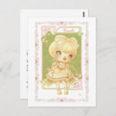 Ice Cream Lolita Vanille Postkarte (Vorne/Hinten)
