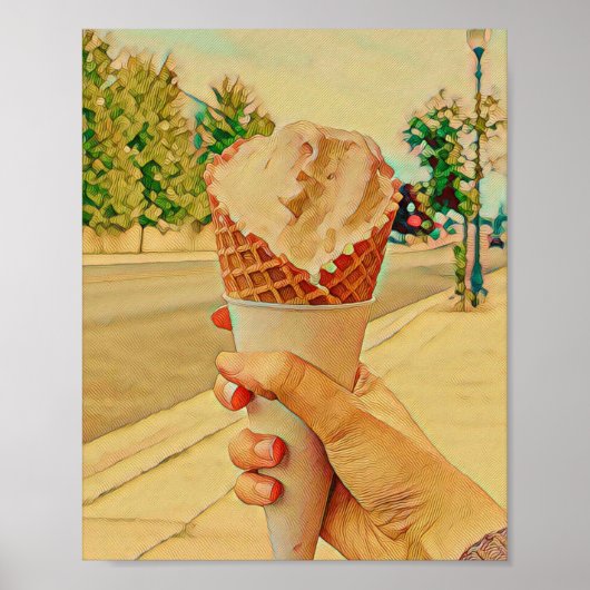 Ice cream lover gift poster (Vorne)