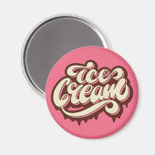 Ice Cream Magnet (Vorderseite/Rückseite)
