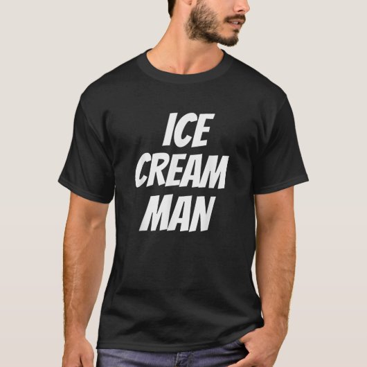 ICE CREAM MAN Funny New T-Shirt (Vorderseite)