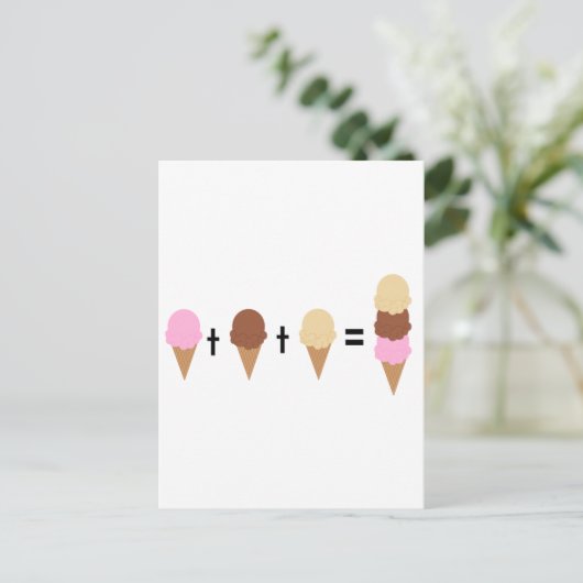 Ice Cream Math Postkarte (Stehend Vorderseite)