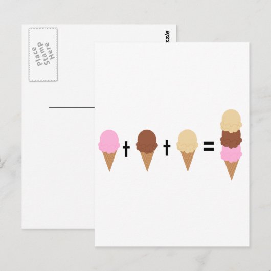 Ice Cream Math Postkarte (Vorne/Hinten)
