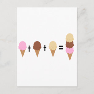 Ice Cream Math Postkarte