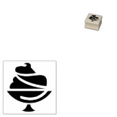 Ice Cream Mini Wooden Art Stamp Gummistempel (Stempel)