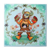 Ice Cream Monster Fliese (Vorderseite)