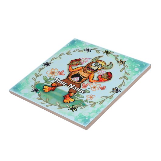 Ice Cream Monster Fliese (Seite)