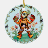 Ice Cream Monster Keramik Ornament (Vorne)