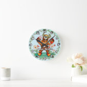 Ice Cream Monster Runde Wanduhr (Zuhause)