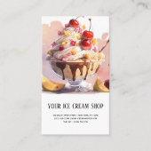 Ice Cream Parlor Visitenkarte (Vorderseite)