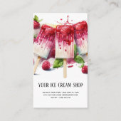 Ice Cream Parlor Visitenkarte (Vorderseite)