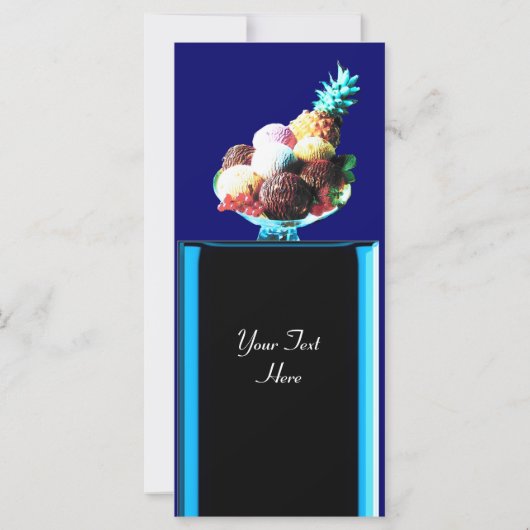 ICE CREAM PARTY - DESERT SHOP, blau-schwarz (Rückseite)