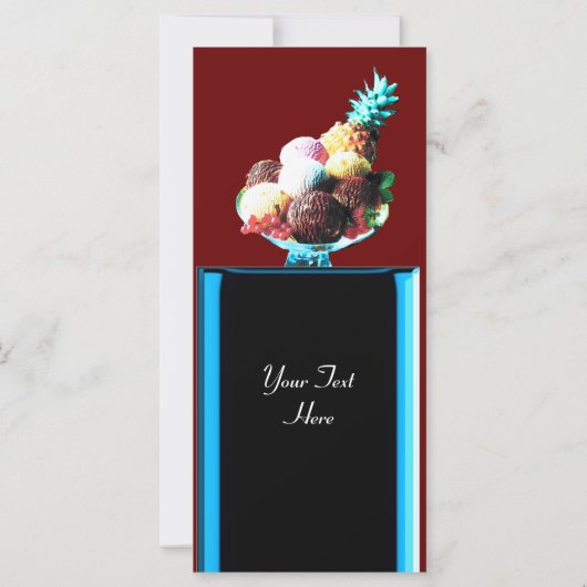 ICE CREAM PARTY - DESERT SHOP, blau-schwarz (Rückseite)