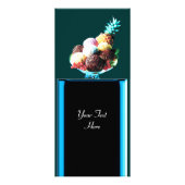 ICE CREAM PARTY - DESERT SHOP, blau schwarz grün Werbekarte (Hinten)