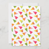 Ice Cream Party Friends Kinderdusche Einladung (Rückseite)