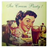 ICE CREAM PARTY Girl of Ice Fliese (Vorderseite)