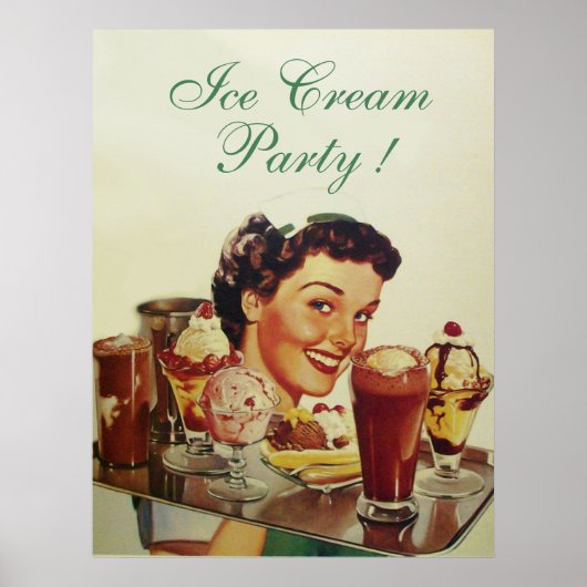 ICE CREAM PARTY Girl of Ice Poster (Vorne)