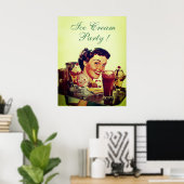 ICE CREAM PARTY Girl of Ice Poster (Heimbüro)