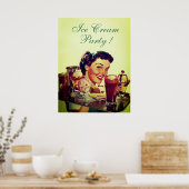 ICE CREAM PARTY Girl of Ice Poster (Küche)