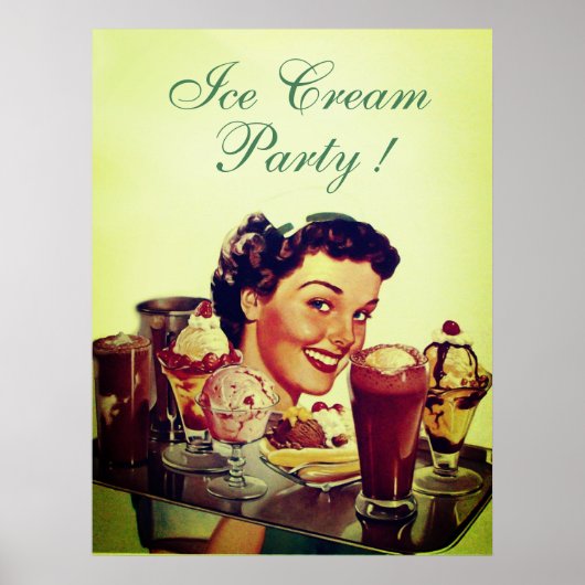 ICE CREAM PARTY Girl of Ice Poster (Vorne)