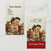 ICE CREAM PARTY Girl of Ice Visitenkarte (Vorne/Hinten)