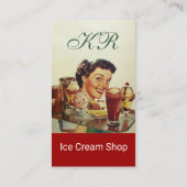 ICE CREAM PARTY Girl of Ice Visitenkarte (Rückseite)