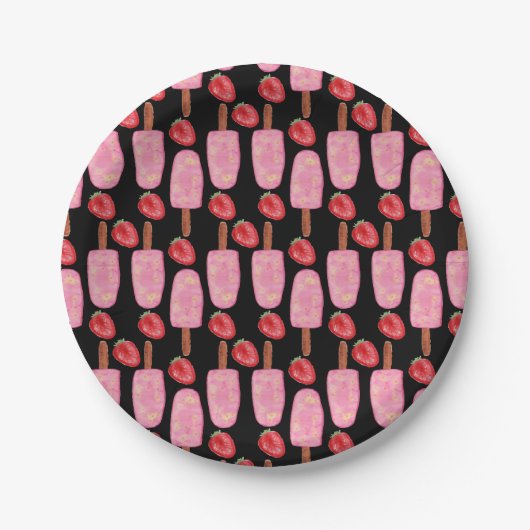 Ice cream pattern | Lollies pattern | lollipop 1 Pappteller (Vorderseite)