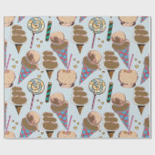 Ice cream pattern | Lollies pattern | lollipop 25 Geschenkpapier (Flach)