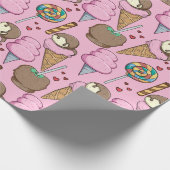 Ice cream pattern | Lollies pattern | lollipop 26 Geschenkpapier (Ecke)