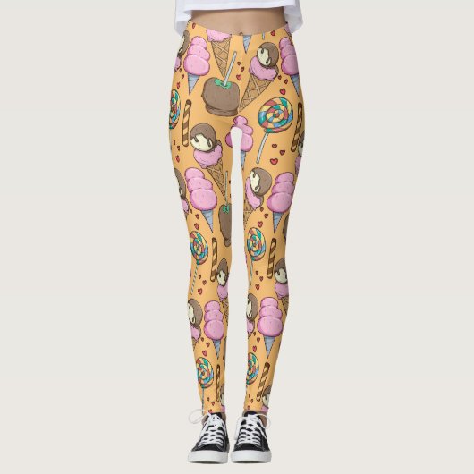 Ice cream pattern | Lollies pattern | lollipop 26 Leggings (Vorderseite)