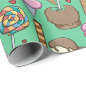Ice cream pattern | Lollies pattern | lollipop 29 Geschenkpapier (Rolleneckpunkt)