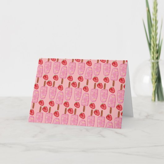 Ice cream pattern | Lollies pattern | lollipop 2 Karte (Vorderseite)