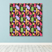 Ice cream pattern | Lollies pattern | lollipop 4 Leinwanddruck (Insitu (Holzboden))
