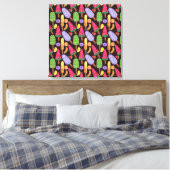 Ice cream pattern | Lollies pattern | lollipop 4 Leinwanddruck (Insitu (Schlafzimmer))