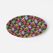 Ice cream pattern | Lollies pattern | lollipop 4 Pappteller (Schrägansicht)