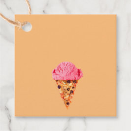 Ice Cream Pizza Favor Tags Geschenkanhänger