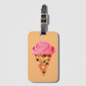 Ice Cream Pizza Gepäckanhänger (Vorderseite Vertikal)