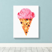 Ice Cream Pizza Leinwanddruck (Insitu (Holzboden))