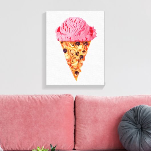 Ice Cream Pizza Leinwanddruck (Insitu (Wohnzimmer))