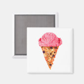 Ice Cream Pizza Magnet (Vorderseite/Rückseite)