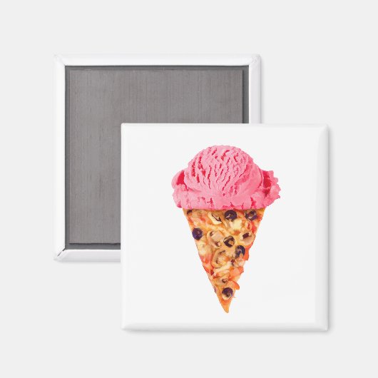 Ice Cream Pizza Magnet (Vorderseite/Rückseite)
