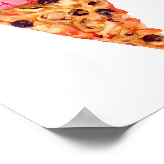 Ice Cream Pizza Poster (Ecke)