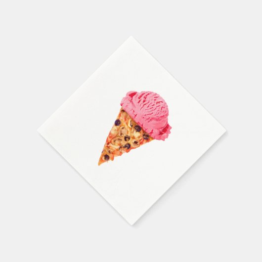 Ice Cream Pizza Serviette (Ecke)