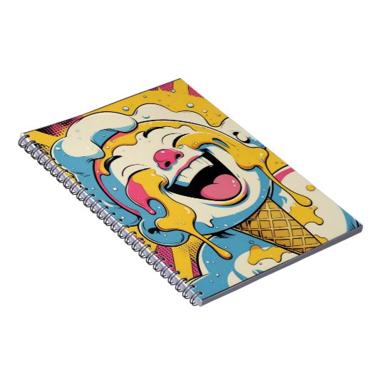 Ice Cream Pop Art Explosion Notebook Notizblock (Rechte Seite)