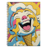 Ice Cream Pop Art Explosion Notebook Notizblock (Vorderseite)
