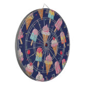 Ice cream, popsicles and cherries pattern dartscheibe (Vorderseite Links)