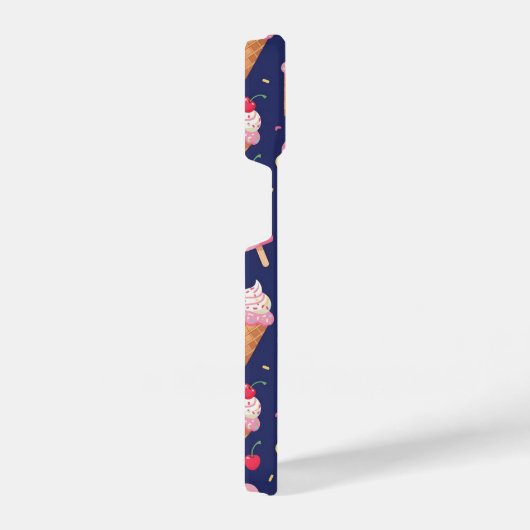 Ice cream, popsicles and cherries pattern iPhone hülle (Rechte Seite)