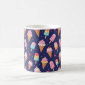 Ice cream, popsicles and cherries pattern kaffeetasse (Mittel)