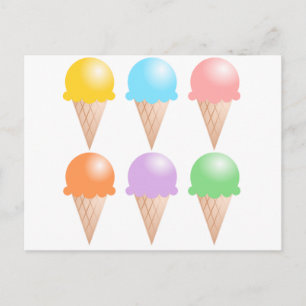ICE CREAM POSTKARTE