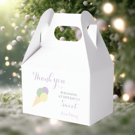 Ice Cream Scoop Pastell farbenfrohe Geburtstagspar Geschenkschachtel