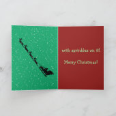 Ice Cream Scoop Weihnachtsbaum Weihnachtskarte Feiertagskarte (Innenseite)
